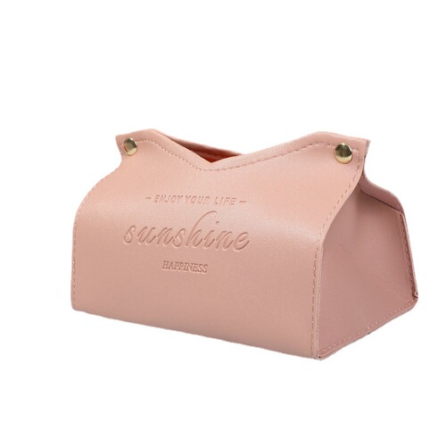 Manufacturer Creative Leather Material Tissue Box Home Living Room Bathroom Bedroom Simple Creative Tissue Box