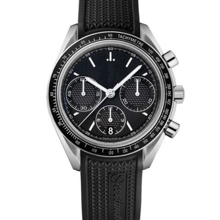 Foreign Trade Aliexpress European and American Gmt Speedmaster Series Quartz Six-Hand Rubber Strap High-Quality Men's Watch