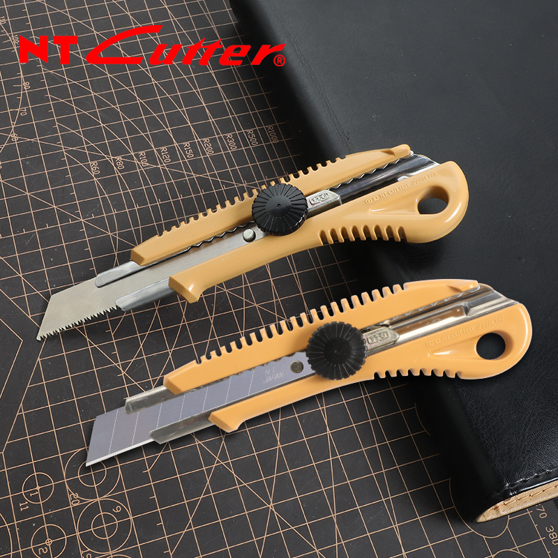 进口NT cutter SAW-50P锯齿美工刀两用贴膜壁 刀工业刀裁纸刀大号