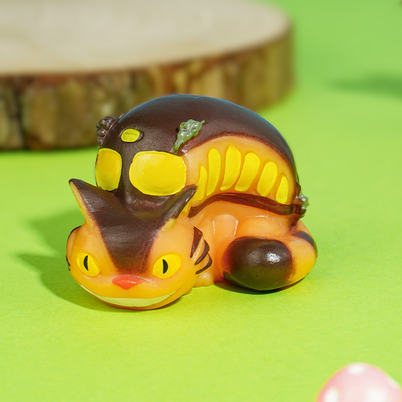 Resina decoración lindo Totoro coche nueva decoración acuario paisaje decoración pecera micro paisaje colgante