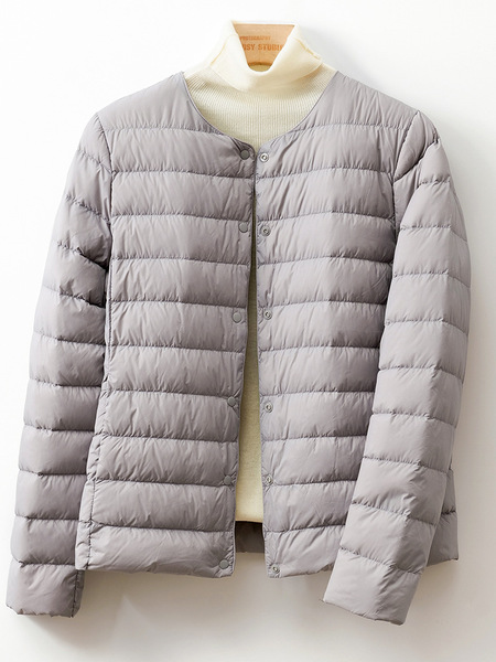 Velvet demi-season keep warm down jacket