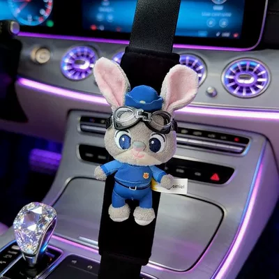 Cute Cartoon Couple Car — Seat belt shoulder pad