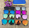 Children's blue sunglasses, glasses solar-powered, sun protection cream, Korean style, UF-protection