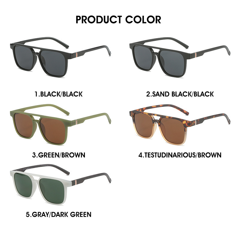 Streetwear Geometric Tac Square Full Frame Glasses display picture 3