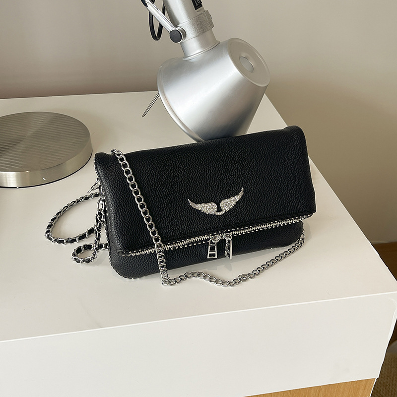 Zv Cross-Border New French-Style Classic Versatile Fashion Chain Flap Crossbody Shoulder Bag for Women