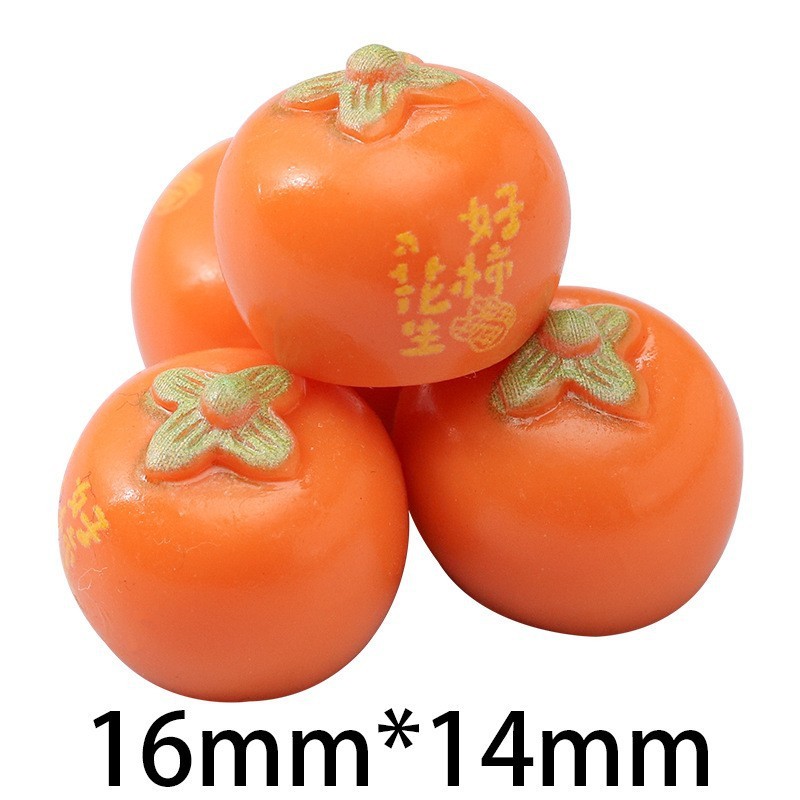 仿真迷你食玩柿子奶油胶diy手机壳发夹冰箱贴钥匙扣树脂配件批发|undefined