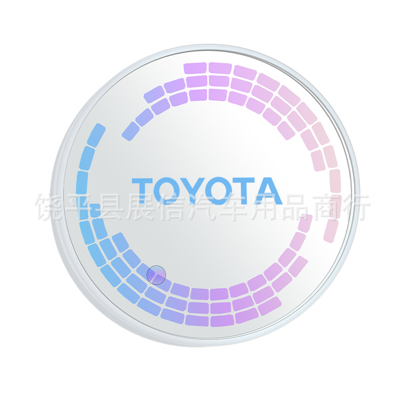 Adecuado para Toyota GR C-HR RAV4 Prius Camry coche luminoso taza de agua estera LED faro colorido