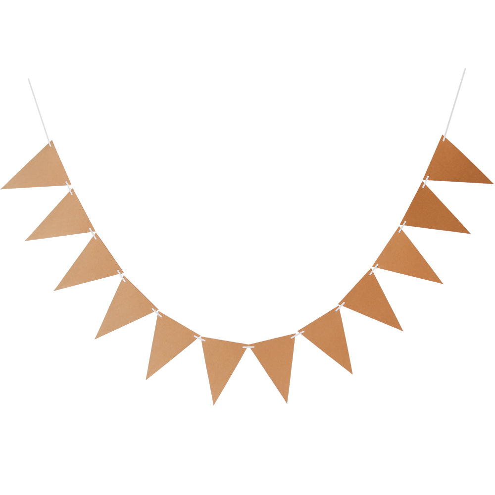 Bandera Triangular con Patrón de Ondas en Papel Dorado, Decoración de Cumpleaños, Pancarta Festiva, Decoración de Fondo para Fiestas, Accesorio de Fondo, Bandera Triangular