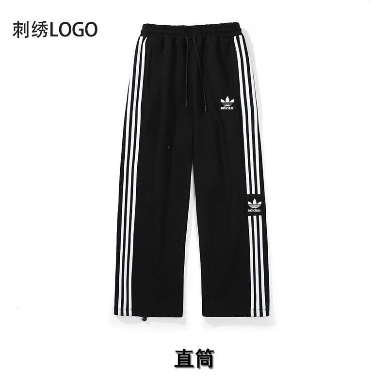 380g Sweatpants for Men and Women, Spring and Autumn Season, Trefoil Straight-Leg Pants, Loose Fit, Sports Casual, Embroidered Three-Stripe Jogger Pants 380g Sweatpants for Men and Women, Spring and Autumn Season, Trefoil Straight-Leg Pants, Loose Fit, Sports Casual, Embroidered Three-Stripe Jogger Pants
