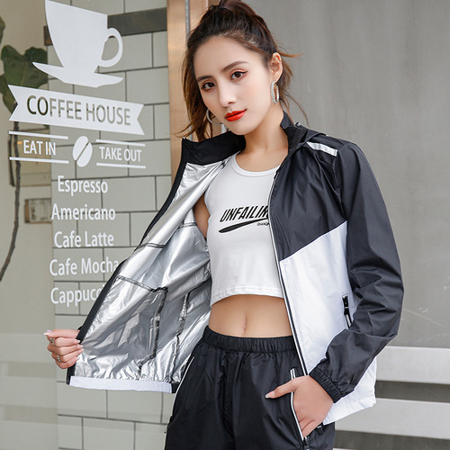 Korean Couple's Sweaty Exercise Training Body Suit Sports Exercise Fitness Sweat Suit Heavy Sweat Suit Set