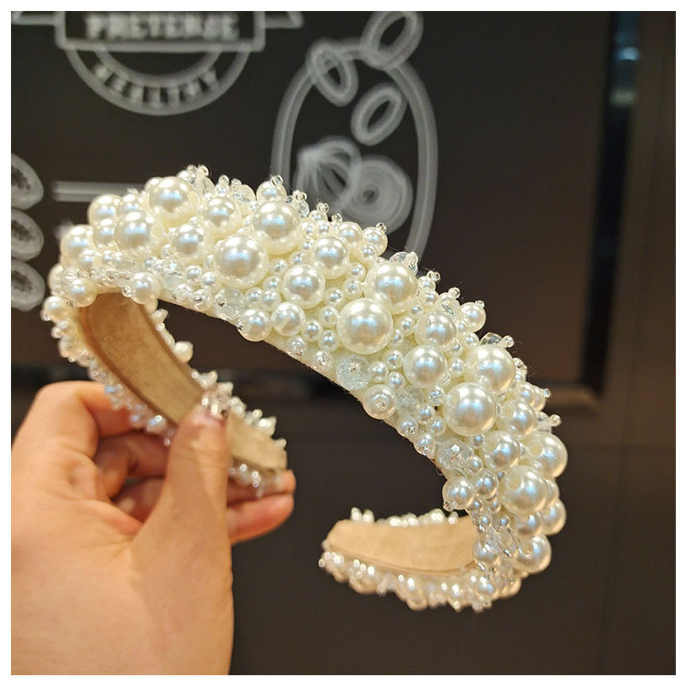 Fashion Baroque Pearl Headband display picture 2