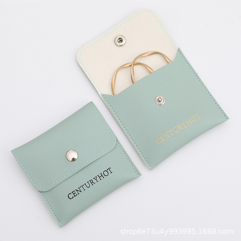 [Fábrica directa] marrón de alta gama de cuero de imitación pu joyería bolsa de la hebilla