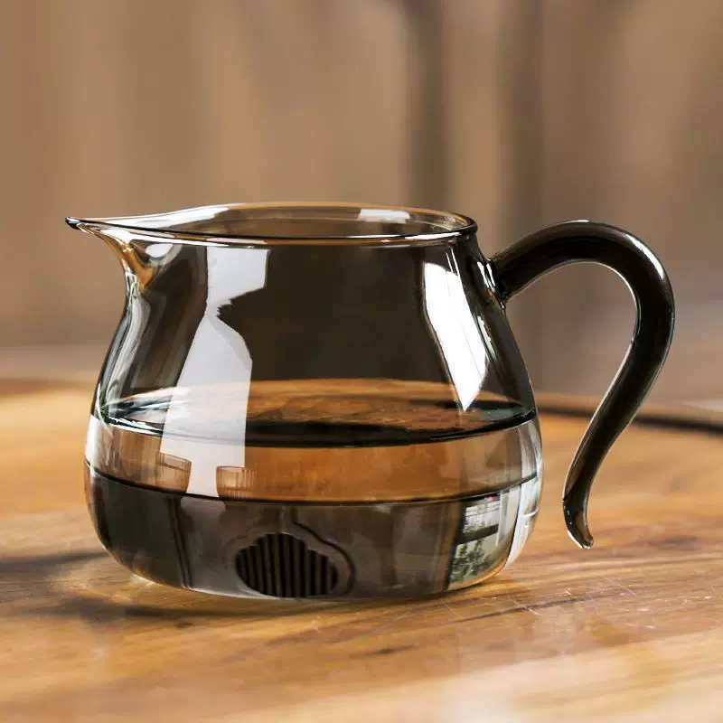 公道杯玻璃加厚泡茶杯网红功夫茶具茶海公杯倒分茶器