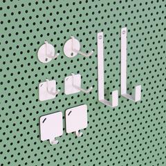 WBZ7掛鈎 孔板免打孔玄關沖孔板掛板收納洞洞板配件貨架鈎子