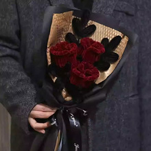 情人节手工diy自制扭扭棒复古玫瑰手捧花束编织材料包送女友礼物