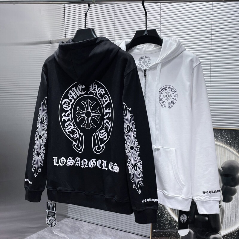 Correct Version of Chrome Hearts Classic Printed Trendy Brand Hooded Sweater and Truss Hoodie for Men and Women Correct Version of Chrome Hearts Classic Printed Trendy Brand Hooded Sweater and Truss Hoodie for Men and Women