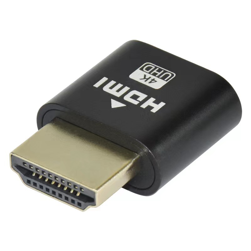 HDMI pantalla virtual remoto colgar-up 3060 tarjeta gráfica convertidor de carga resolución especificada EDID pantalla de bloqueo tesoro