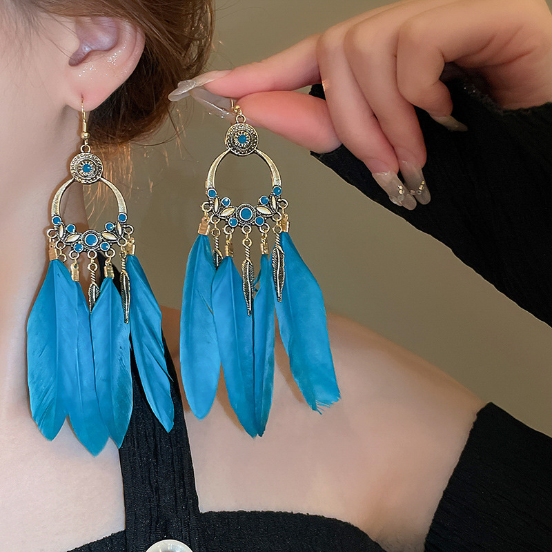 15# ear hook-high quality-gold-blue