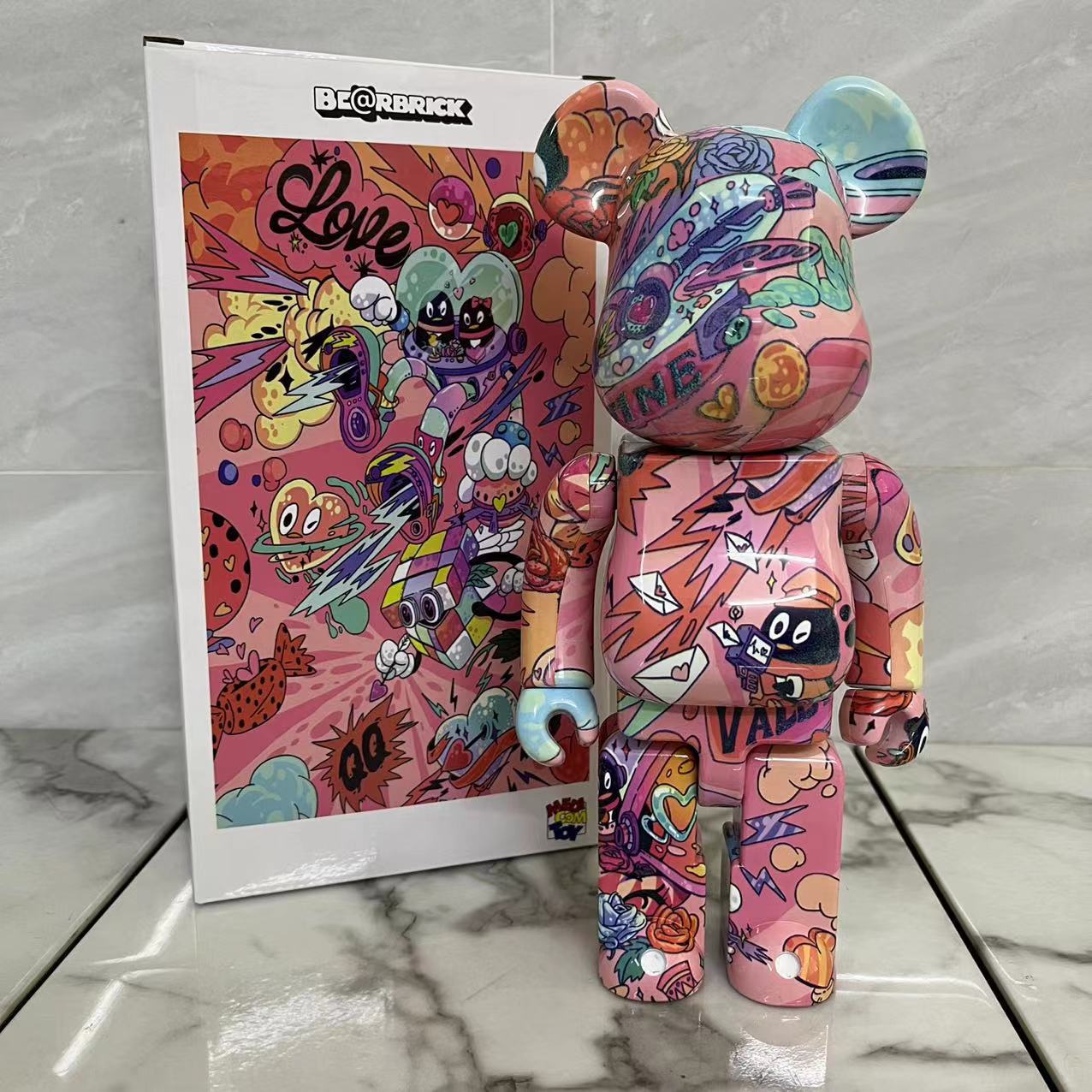 ビーアbrick400% 暴力熊積み木熊関節響網紅潮流公仔置物プレゼント卸売り代発