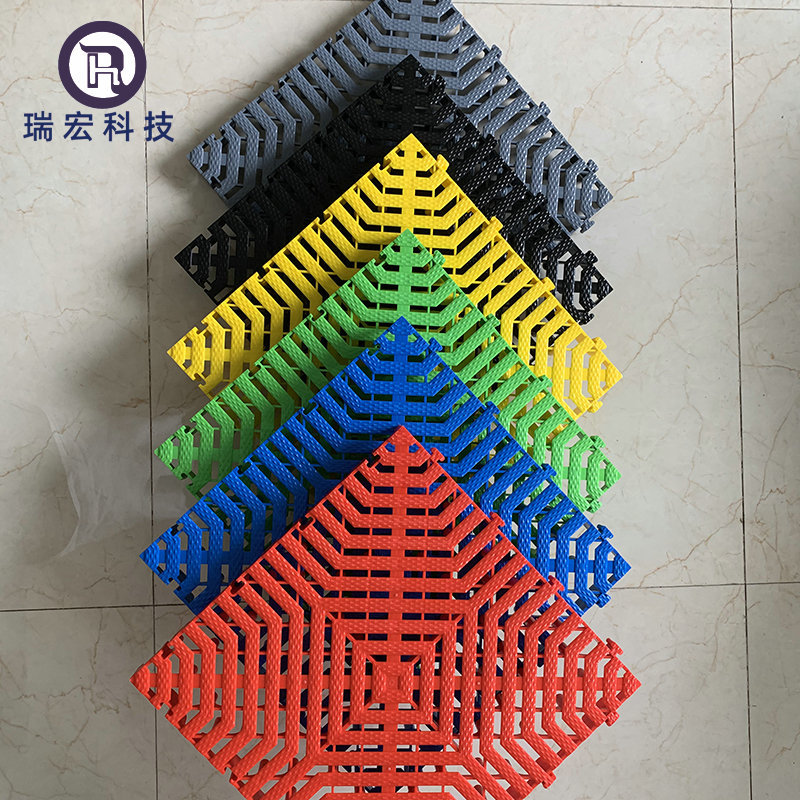 Sala de lavado de coches rejilla de empalme de plástico 5cm tablero de rejilla de patio de lavado de coches multifuncional tienda de lavado de coches antideslizante rejilla de lavado de coches