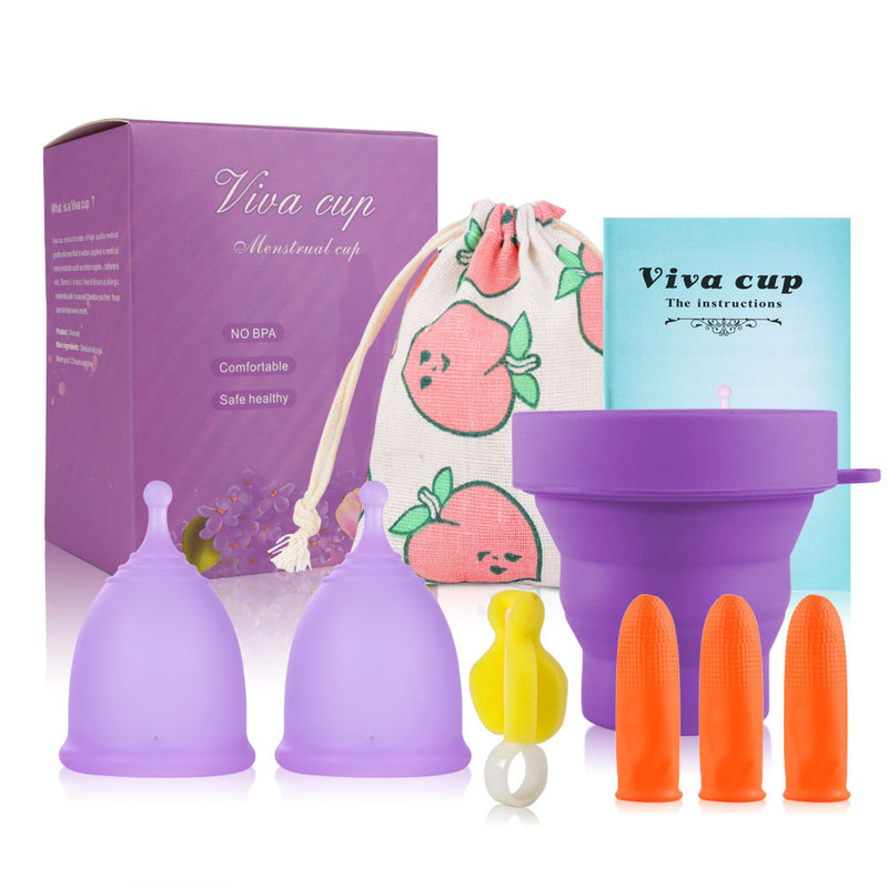 Medical Grade Silicone Menstrual Cup Moon Cup Auntie Handy Gadget Replacement Sanitary Napkin Women's Menstrual Products Wholesale
