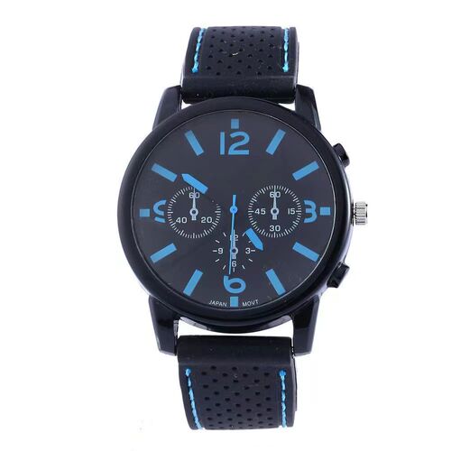 Best-selling GT fashion men's sports watch with car strap silicone band, large dial, wholesale for men