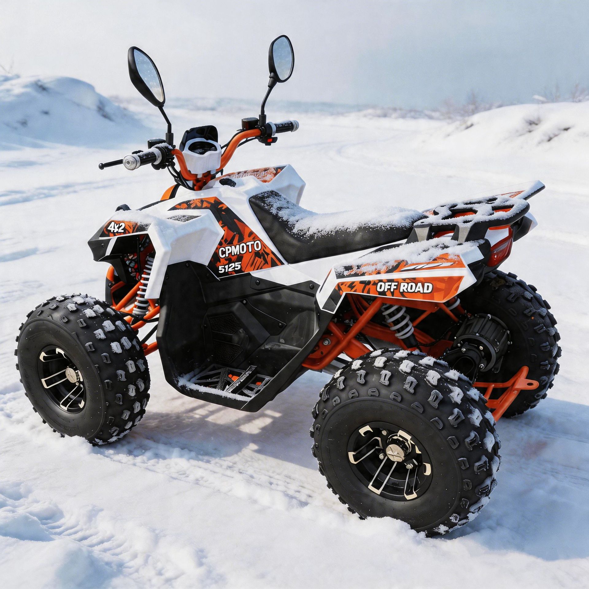 Adult and children's self-driving tour scan-code electric beach bike all-terrain vehicle four-wheel off-road mountain motorcycle ATV