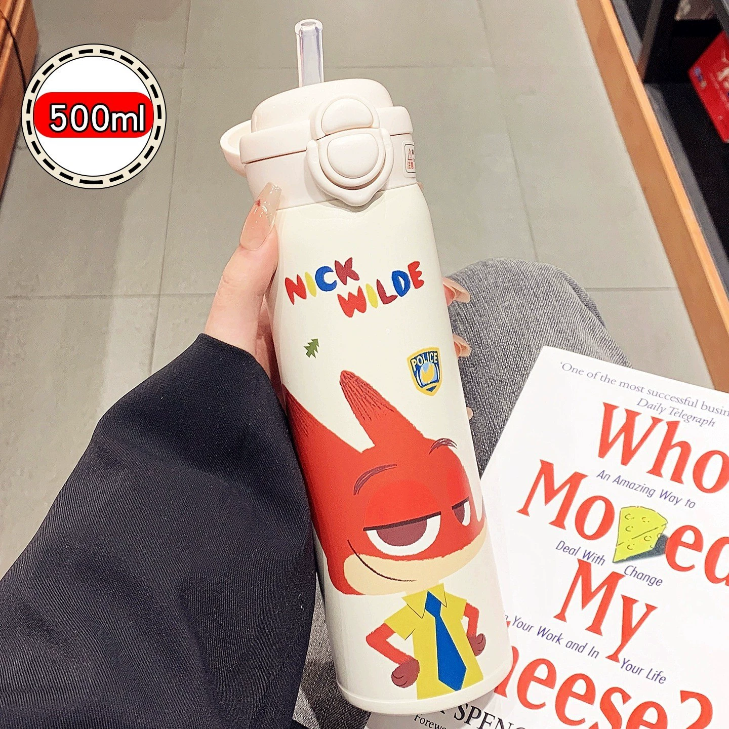Холодильник высокого качества для студентов? No: перевод accurately: "Ручной высококачественный cartoon стекло для студентов нержавеющая сталь"