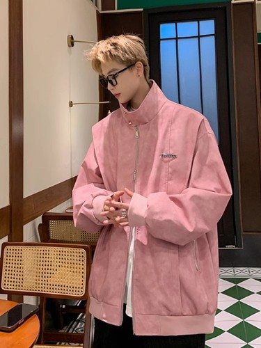 Men's Leather Jacket, Unisex Spring and Autumn/Winter Streetwear American Casual Niche Jacket, Couples Fashion Biker Style Men's Clothing