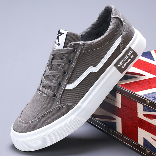 Men's shoes 24123 spring new men's shoes Korean style trendy low-top flat sneakers men's canvas shoes sneakers