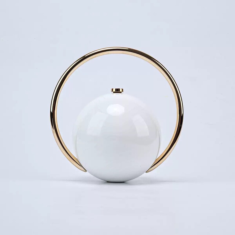 European and American Cross-Border Women's Evening Bags, High-End Sequined Clutch Bags, New Versatile Spherical Solid Color Simple Evening Bags European and American Cross-Border Women's Evening Bags, High-End Sequined Clutch Bags, New Versatile Spherical Solid Color Simple Evening Bags