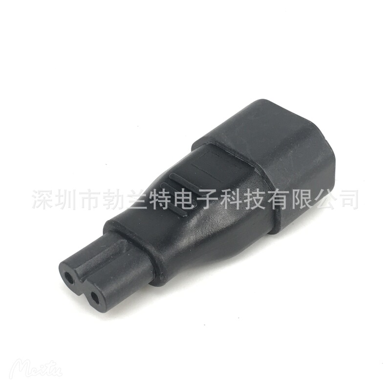 Wholesale pin plug to eight-word socket C14 to C7 LCD TV power adapter three plug to two plug
