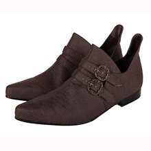 亚马逊TEMU跨境外贸新款欧美复古中世纪文艺复兴时期欧洲宫廷男鞋