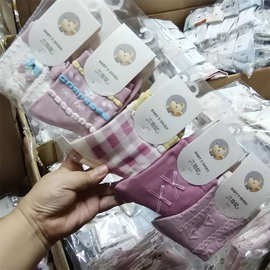 六指鼠秋冬厚棉女童袜樱桃茶话会中筒保暖棉袜大小女学生袜3-15岁