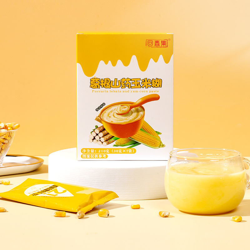 Huichunji Pueraria lobata, yam and corn paste 210g independent packet nutritional meal replacement support OEM OEM