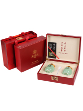新款霍山石斛包装盒双陶瓷铁皮石斛礼品盒木盒石斛粉礼盒空盒