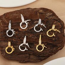 18K����ɫ΢��ʯ�f�ܿ��Ƕ�朿��^�������β��diy�Ʒ���