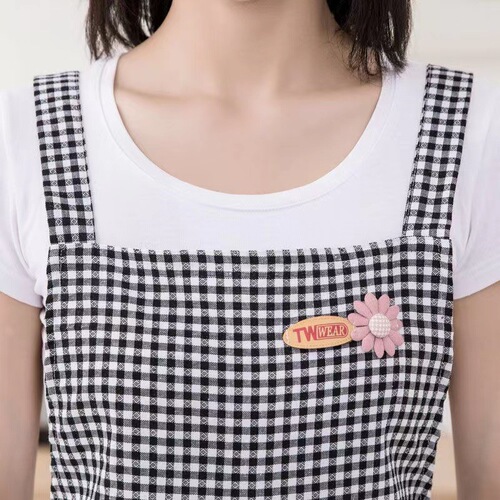 Apron Home Kitchen Cooking Oil Stain Proof Strap Workwear Fresh Fashion Waist Covering Top Adults