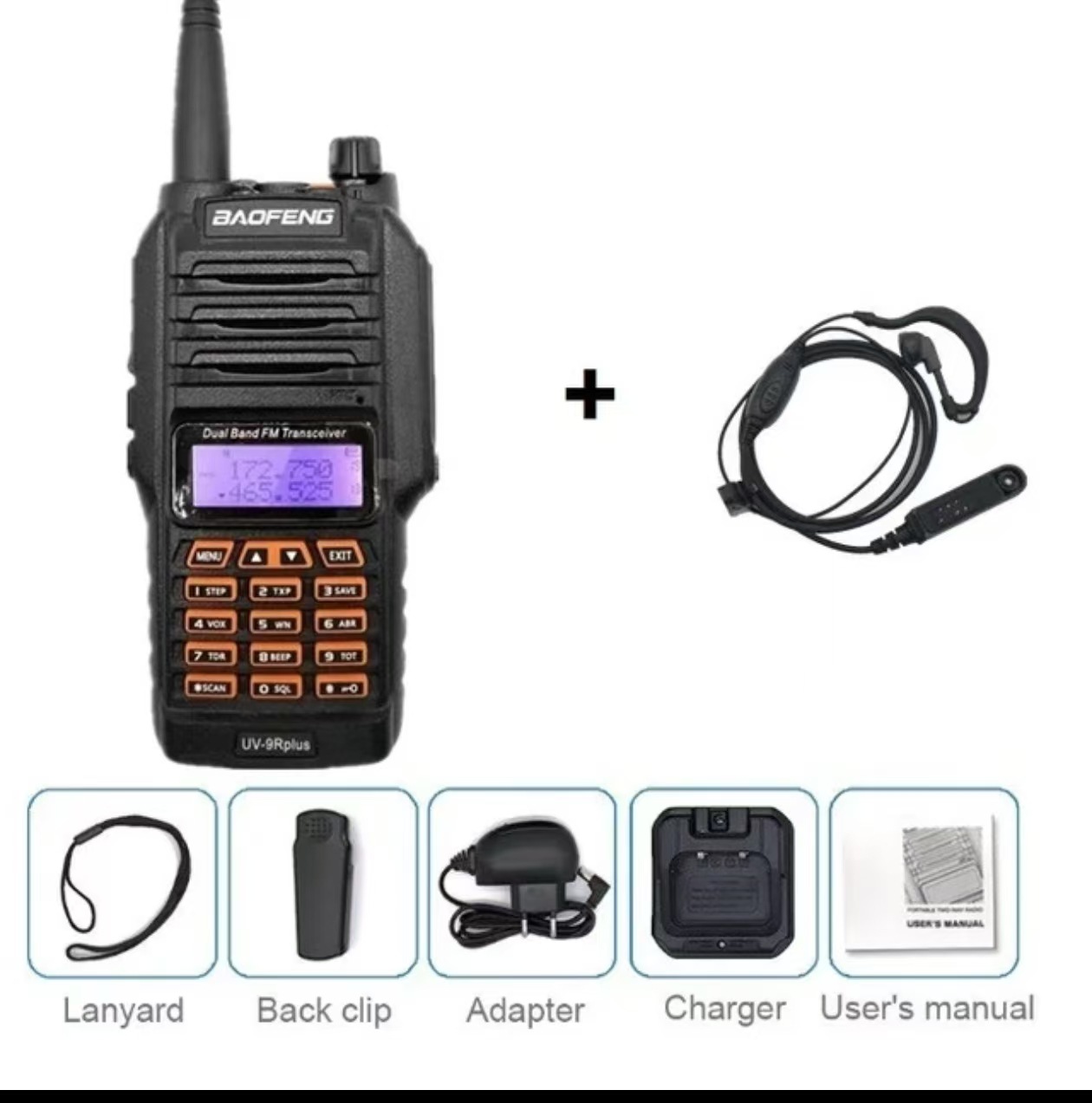 Baofeng baofeng uv9rplus walkie-talkie baofeng t56 impermeable Marina walkie-talkie muy alta frecuencia fábrica de alta potencia