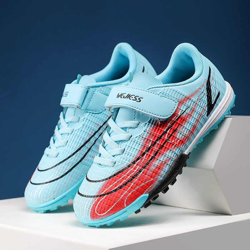 Nuovi ragazzi e ragazze da calcio per bambini, scarpe sportive per l'allenamento degli studenti fuori dalla scuola, erba artificiale, piedini per unghie rotti TF_voghion.com