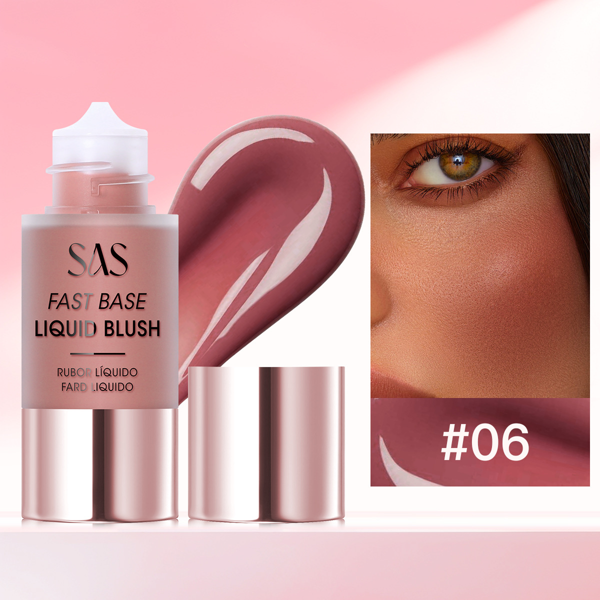 SAS Amazon Cross-border líquido rubor duradero impermeable, reparación, brillo y explosión al por mayor SAC195