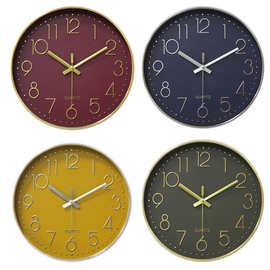 12英寸简约轻奢数字挂钟静音石英钟客厅卧室装饰挂墙钟wall clock