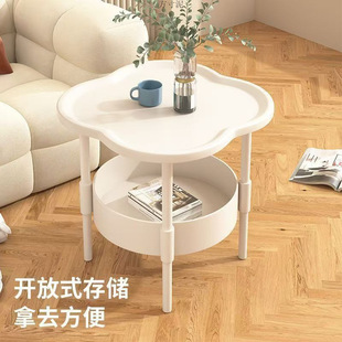Four-Leaf Clover Cloud Small Side Table for Home Use, Simple Small Table, Bedroom Bedside Cabinet Storage Table, Living Room Bedside Storage Rack