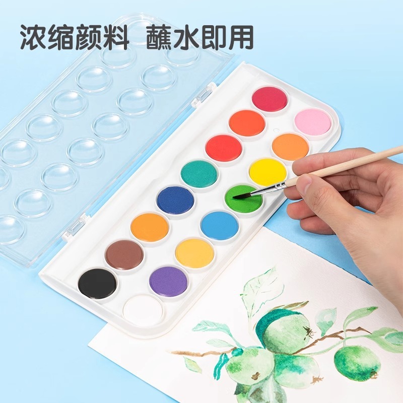 デリ固形顔料 水彩顔料 プロアート専用 36色 48色 初心者 小学生 子供 落書き|undefined