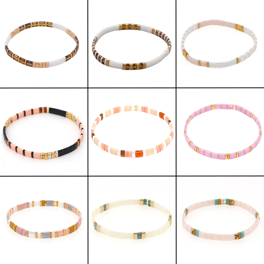 Fashion Multi-layered Tila Beads Woven Bracelet Wholesale display picture 1