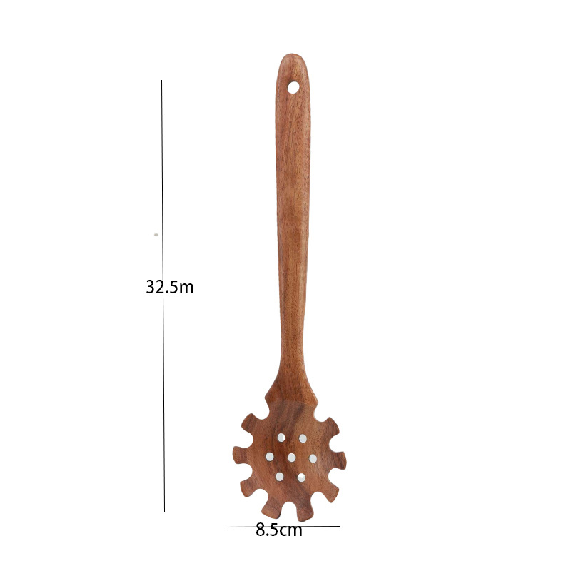긴둥근구멍 국수숟가락 33cm