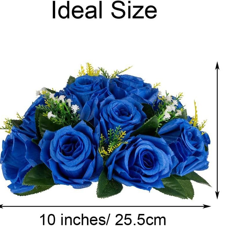 Bola de rosas de flores artificiales para boda, fiesta de cumpleaños, día de San Valentín, decoración del hogar, accesorios de flores artificiales blancas y rosas, adornos