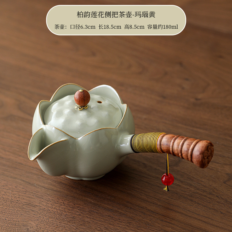 台湾柏韻邱衛国手泡急須汝窯急須手掴み壺汝磁器開片氷割れ茶器茶器茶器|undefined