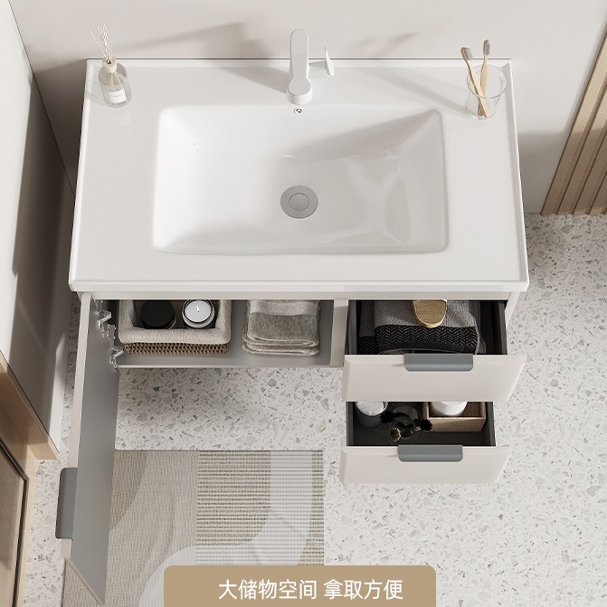 Tipo de pared de acero inoxidable 304 gabinete de lavabo combinado balcón lavabo de mano gabinete de baño gabinete de cajón