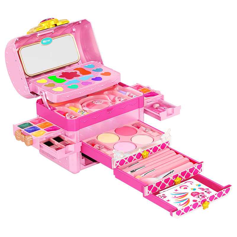 Maletín de Maquillaje Infantil de Plástico Multifuncional para Niños